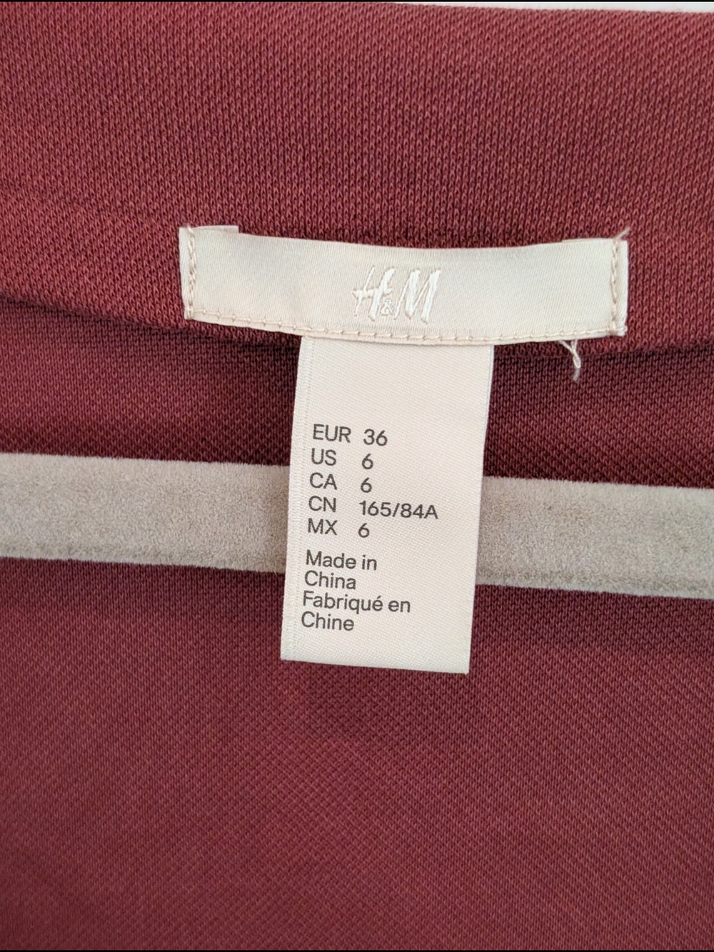 H&M Brick Red V-Neck Long Sleeve Maxi Dress - Picture 4 of 6